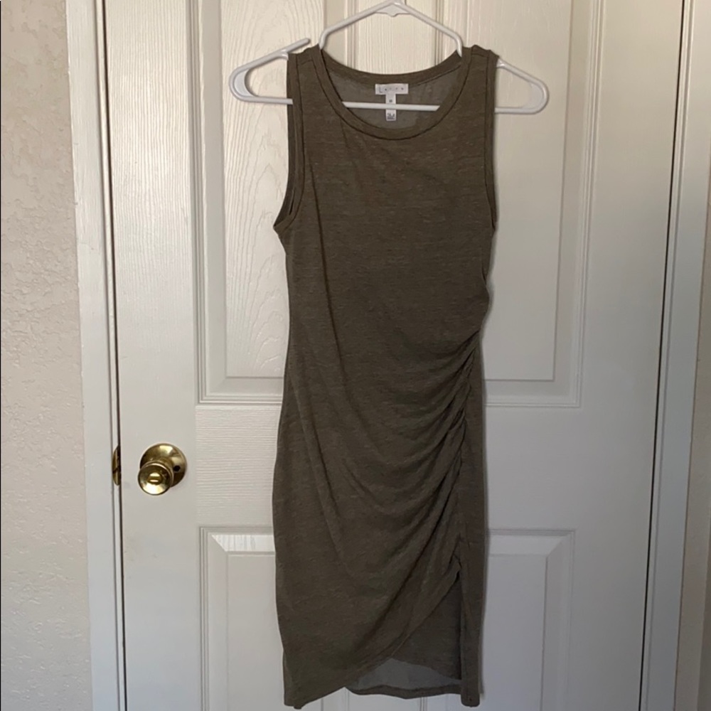 Leith olive green dress